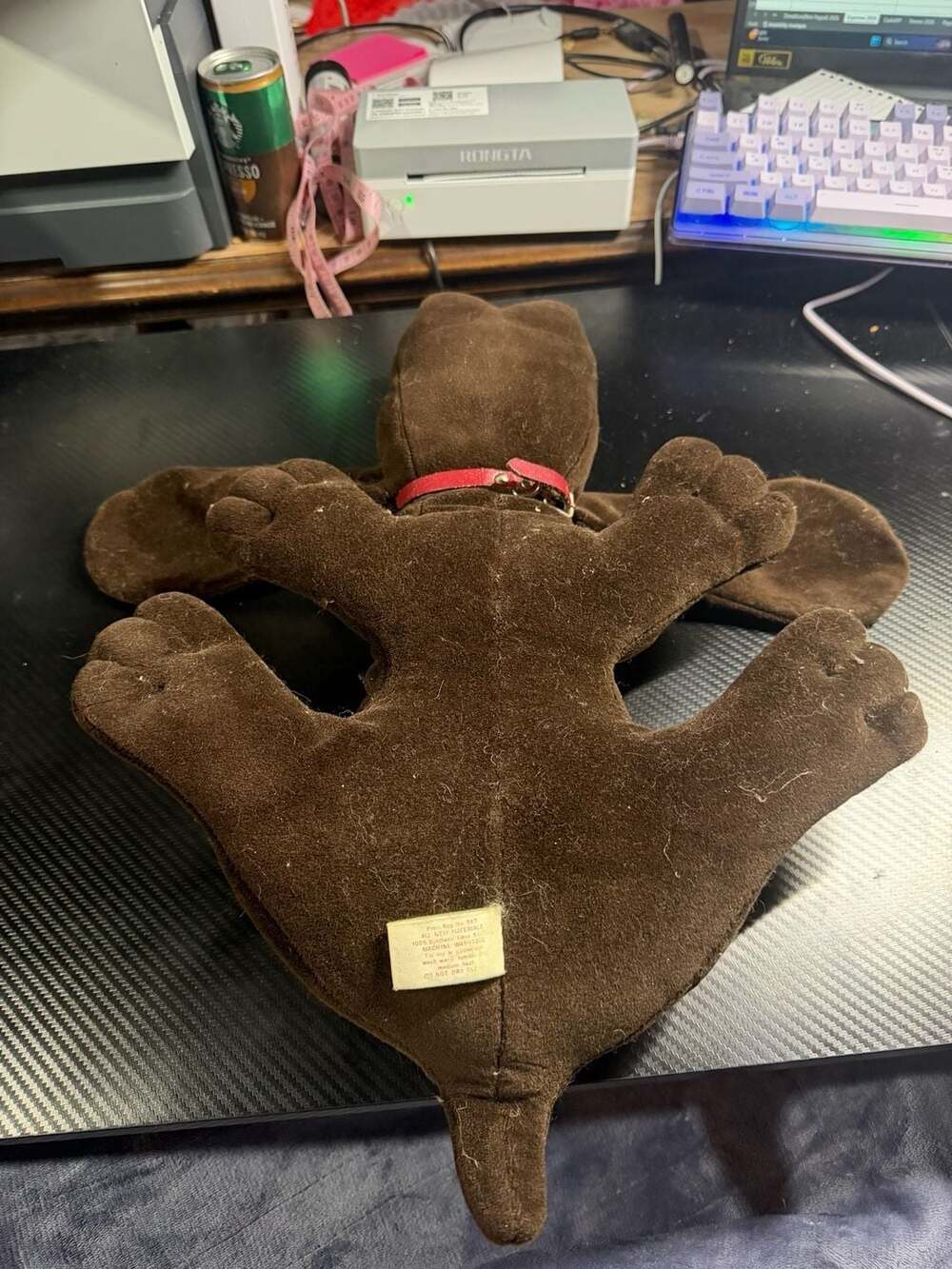 Vintage Tonka Pound Puppies Dark Brown Plush 1985 - Picture 3 of 5